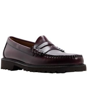 G.H. Bass & Co. Larson Lug Chunky Penny Loafers - Brown