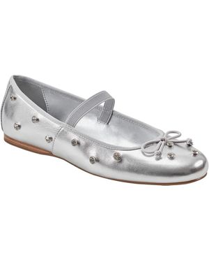 Bandolino Prity Mary Jane Embellished Ballet Flats in White Lyst
