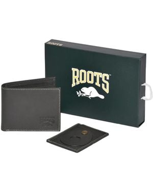 ROOTS Men Slimfold Wallet - Green