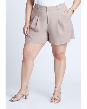 Eloquii The Fluid Crepe Short - Multicolor