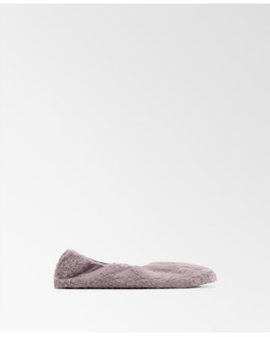 Mango Fur-effect Ballerina Flats - Pink