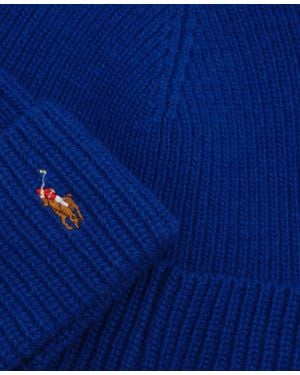 Polo Ralph Lauren Signature Cuff Hat - Blue
