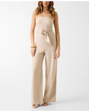 Guess Jackie Wide-leg Jumpsuit - Natural