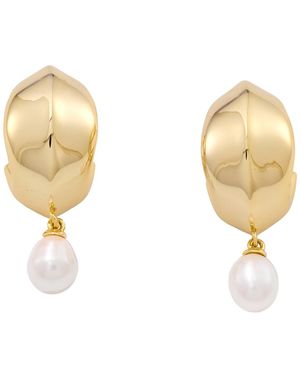 Kendra Scott Freshwater Pearl Small Oakland huggie Earrings - White