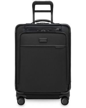 Briggs & Riley Baseline Compact Medium Checked Expandable Spinner - Black