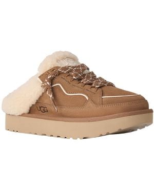 UGG Lowmel Round Toe Mule Clogs - Brown