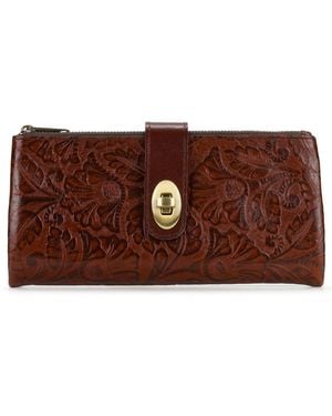 Patricia Nash Annesley Leather Wristlet - Brown