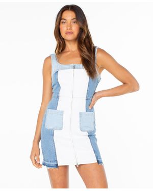 Roxy Scoop Neck Sleeveless Dress - Blue
