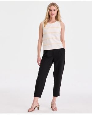 On 34th Tapered Ankle Pants - Black