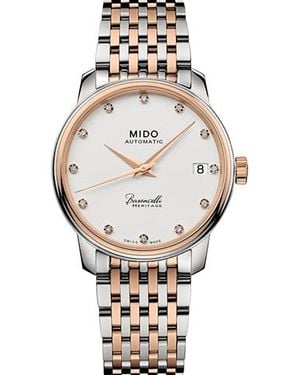 MIDO Swiss Automatic Baroncelli Iii Heritage Diamond (1/10 Ct. T.w. - Black