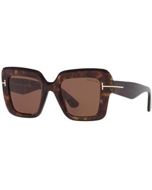 Tom Ford Square Sunglasses - Brown