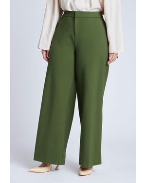 Eloquii The 365 Straight Leg Pant - Green