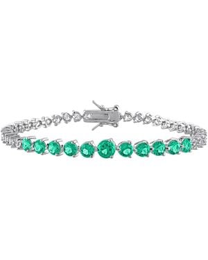 Macy's Lab Grown Emerald (3-1/10 Ct. T.w. - Green