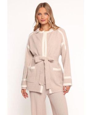 Petal & Pup Maloney Tie Front Coatigan - Black