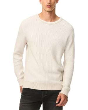 Buffalo David Bitton Wiles Crewneck Waffle-knit Sweater - Natural
