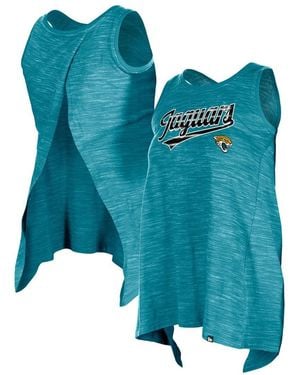 KTZ Jacksonville Jaguars Space Dye Active Tank Top - Blue