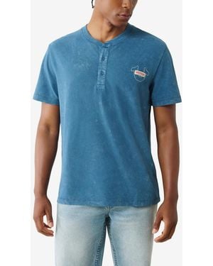 【TRUE RELIGION】★Tシャツ★ MINERAL PATCH HENLEY MINERAL PATCH HENLEY | True Religion