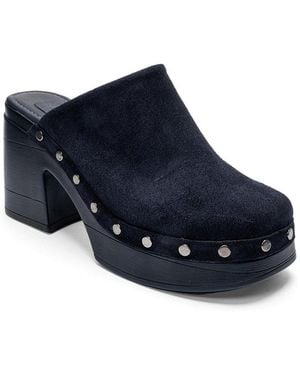 Forever & Always Shoes Forever And Always Shoes Bellune Leather Block Heel Platform Sandal - Blue