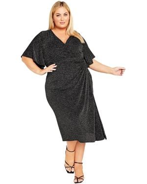Avenue Plus Size Viva Glam Dress - Black