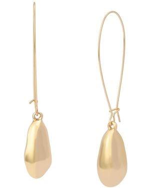 Robert Lee Morris Molten Bead Dangle Earrings - White