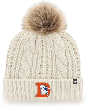 '47 Denver Broncos Meeko Cuffed Knit Hat - Natural