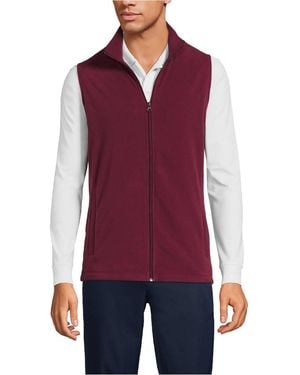 Lands' End Lightweight Fleece Vest - Purple