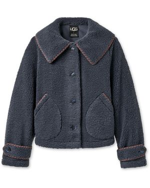 UGG Nikia Relaxed-fit Collared Neck Jacket - Blue