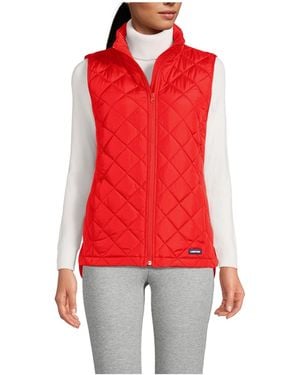 Lands' End Featherfree Insulated Vest - Red