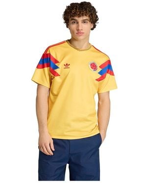 adidas Colombia National Team 1990 Bringback Home Jersey - Yellow