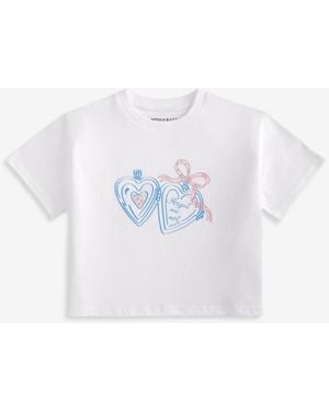 With Jules Big Girls Not Listening Graphic Cotton T-shirt - White