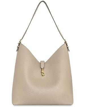 Rebecca Minkoff Megan Large Leather Hobo Handbag - Natural
