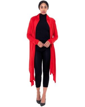 DAI MODA Dm Cat Wrap Shawl - Red