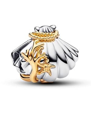 PANDORA Disney Princesses Ariel Shell Lab-grown Diamond Charm - White