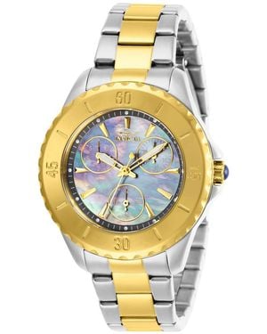 INVICTA WATCH 29112 Angel Quartz 3 Hand Gunmetal Dial Watch - Metallic