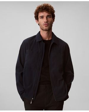 Calvin Klein Seersucker Blouson Jacket - Black