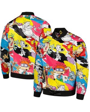 FREEZE MAX Nickelodeonâ Retro Graphic Satin Full-snap Jacket - Pink