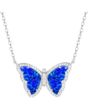 KAMARIA Butterfly Necklace - Blue
