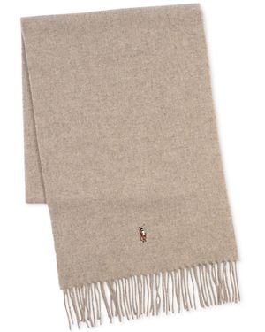 Polo Ralph Lauren Signature Italian Scarf - Natural