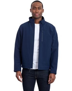 Calvin Klein Sherpa Lined Softshell Stand Collar Jacket - Blue