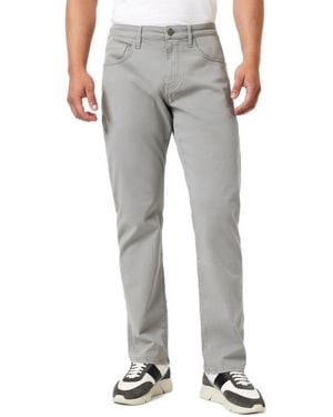 Mavi Matt Relaxed Straight-leg Casual Twill Pants - Gray