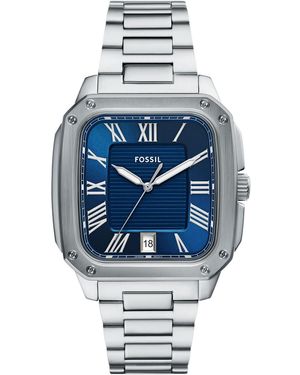 Fossil Crosby Three-hand Date Stainless Steel Watch - Gray