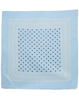Steve Madden Geometric Bandana Printed Square Scarf - Blue