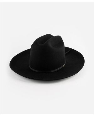 Gigi Pip Stylish Cattleman Crown Ezra Western Hat - Black