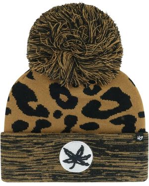 '47 Ohio State Buckeyes Rosette Cuffed Knit Hat - Green
