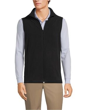 Lands' End Lightweight Fleece Vest - Black