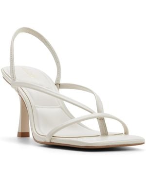 ALDO Riva Slingback Square Toe Dress Sandals - Natural