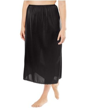 Comfort Choice Plus Size 2-pack 31" Half Slip - Black