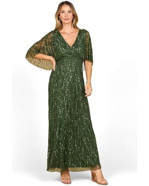 Lara Beaded Gown - Green