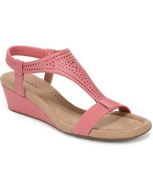 Style & Co. Step N Flex Vacanzaa Wedge Sandals - Pink