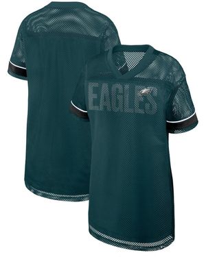 Fanatics Philadelphia Eagles Team First Deep Route Oversized Mesh Short-sleeve Dress - Green